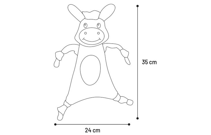 Flamingo Jouet Frestu Âne Gris