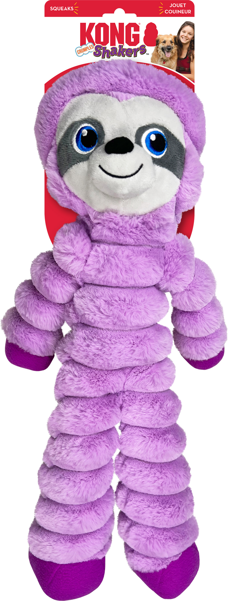 Kong® Kong® Toy Shakers Sloth Lilac