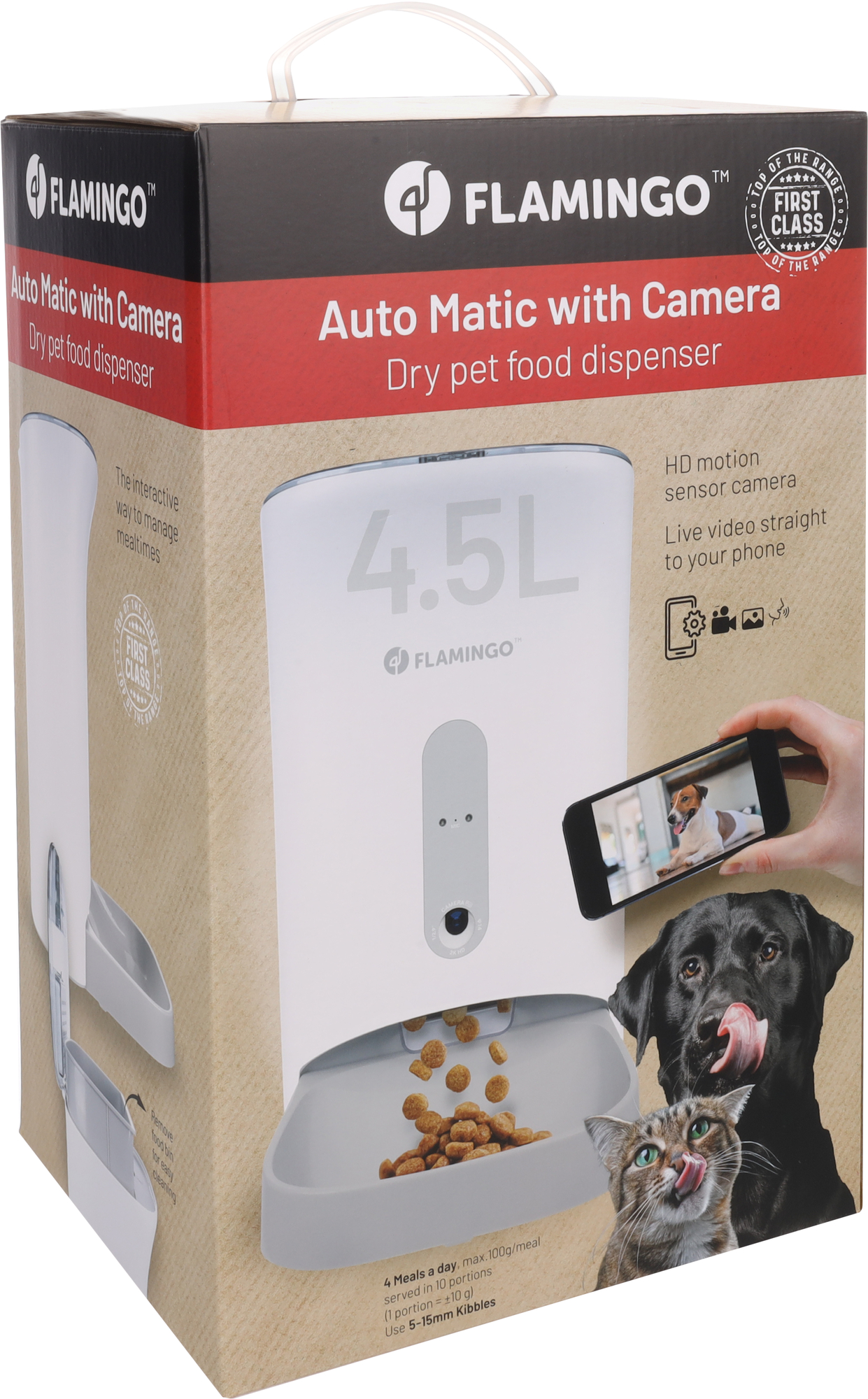 Flamingo Voederautomaat Omega Wit