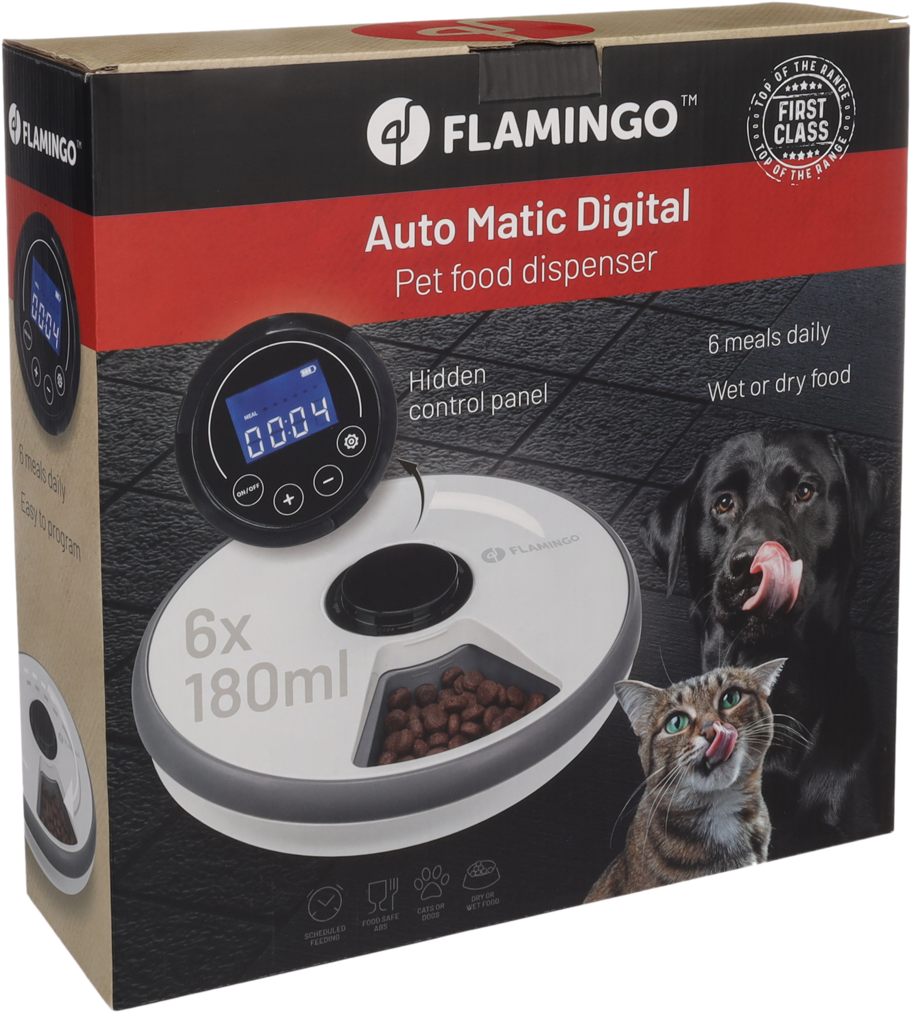 Flamingo Distributore di cibo Labo Rotondo Bianco