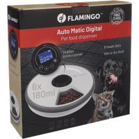 Flamingo Voederautomaat Labo Rond Wit