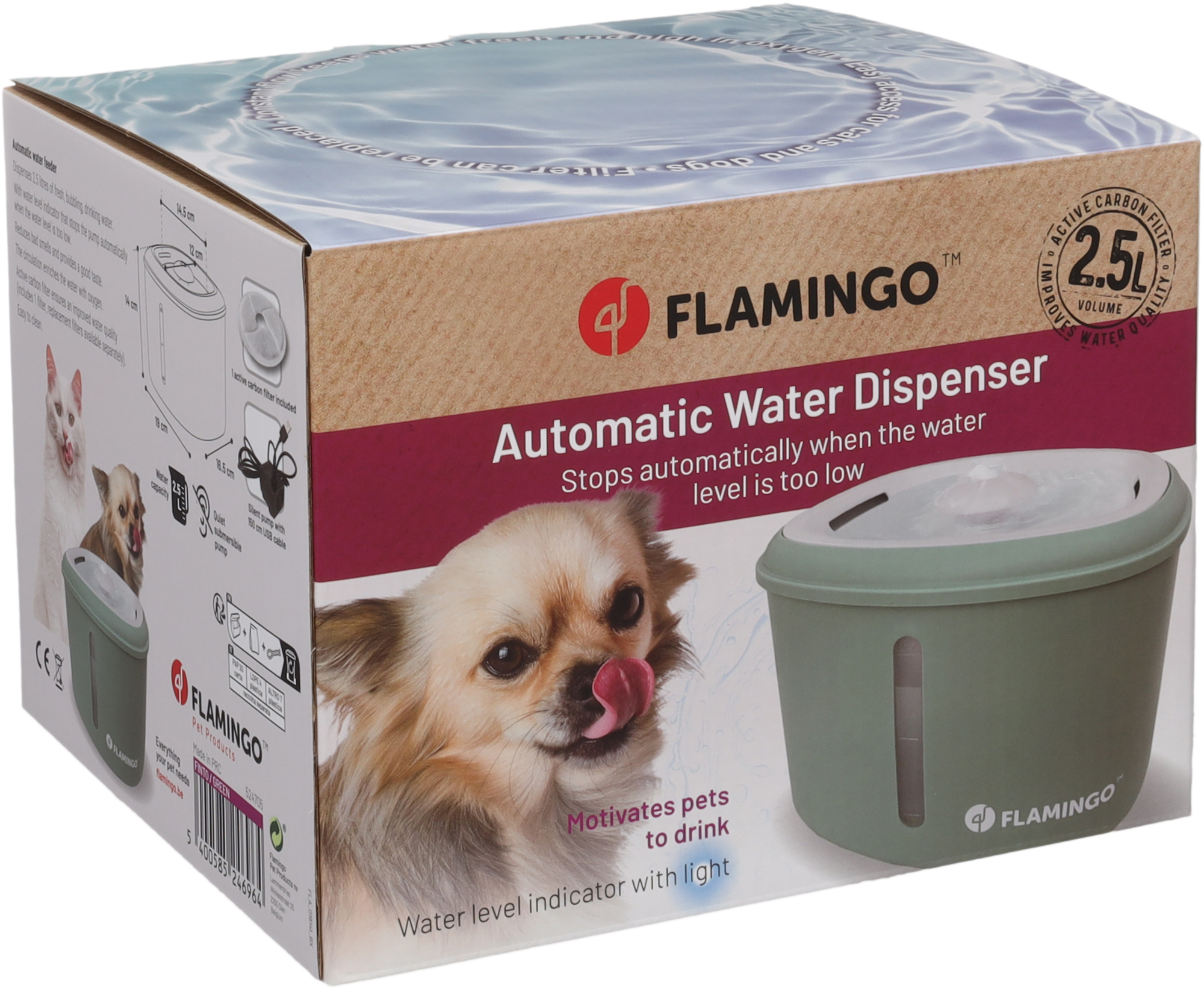 Flamingo Drinking fountain Finto Green