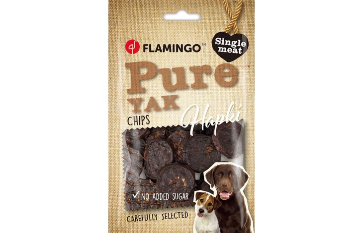 Snack Per Cani Hapki Pure Chips A Base Di Yak, Mono Proteina 85g, Senza Zuccheri E Conservanti, Ideale Per Cani Sensibili