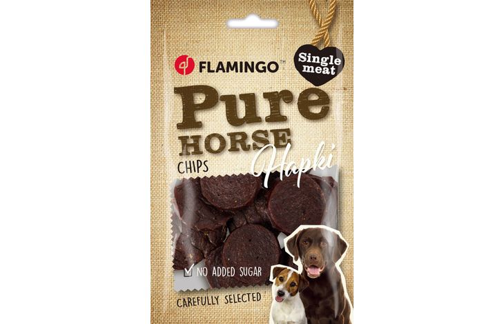 Flamingo Snacks Hapki Pure Chips with horse 