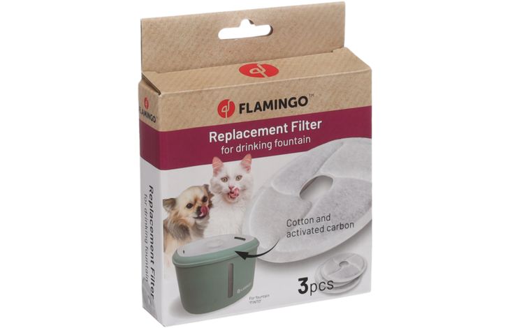 Flamingo Filter Drinkfontein Finto Rond Wit