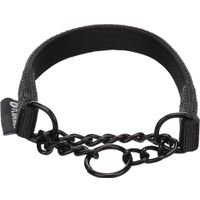Flamingo Anti-trek halsband Trero Zwart