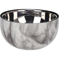 Flamingo Feeding and drinking bowl Oase Round Grey & Silver