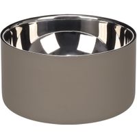 Flamingo Eet- en drinkpot Xara Rond Taupe & Zilver