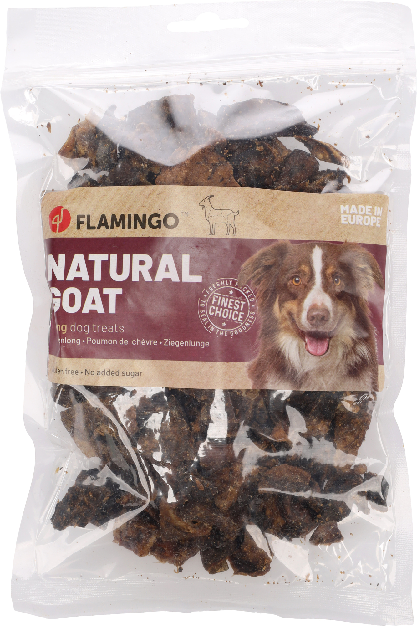 Flamingo Snacks Nature Goat lung Small blocks Flat