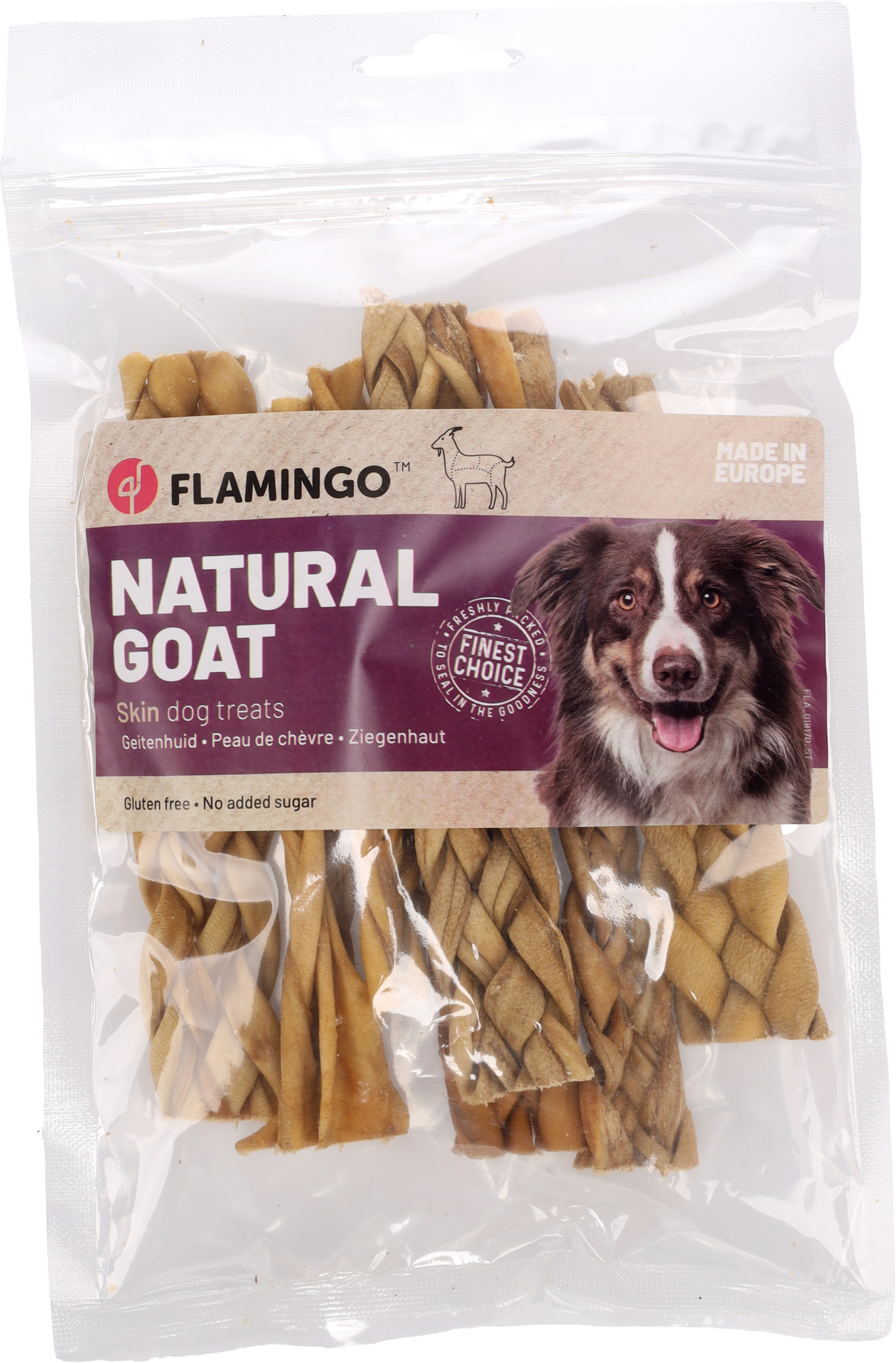 Flamingo Snacks Nature Goat skin Wide