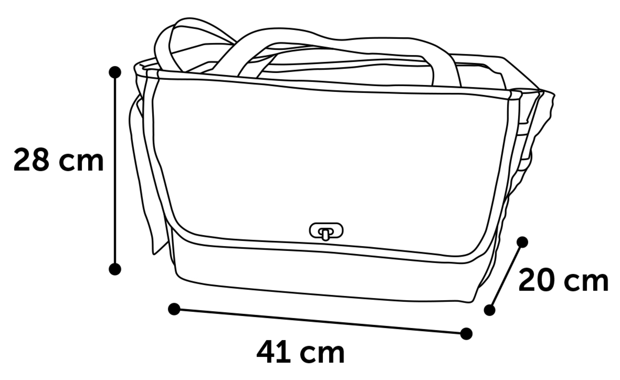 Flamingo Carrying bag Noenie Black