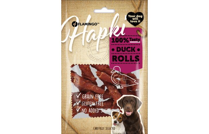 Flamingo Snack Hapki Rol met eend 