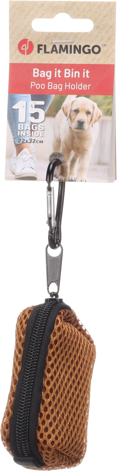 Flamingo Poop bag dispenser Misha Brown