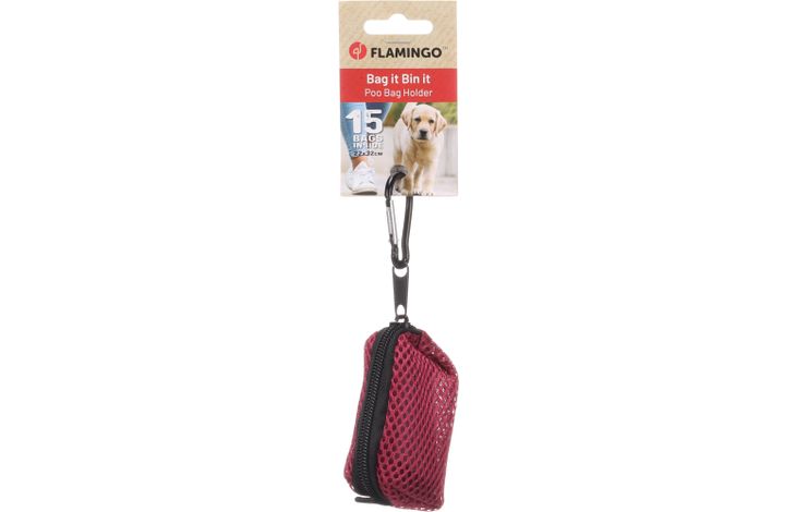Flamingo Poepzakhouder Misha Bordeaux