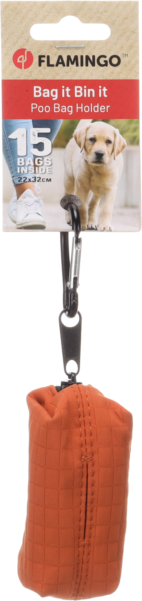 Flamingo Poop bag dispenser Vika Orange
