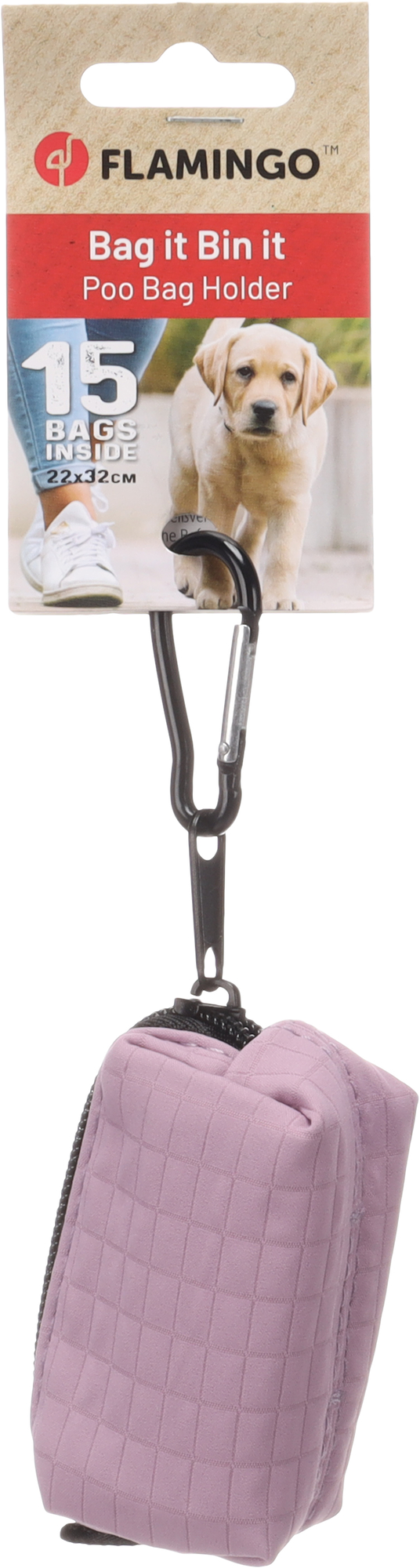Flamingo Poop bag dispenser Vika Lilac