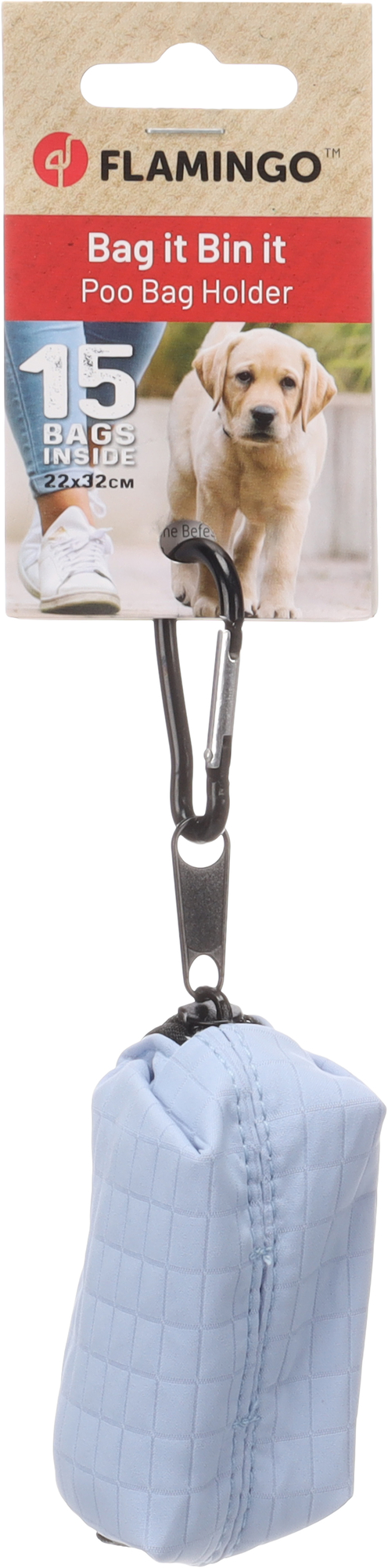 Flamingo Poop bag dispenser Vika Blue
