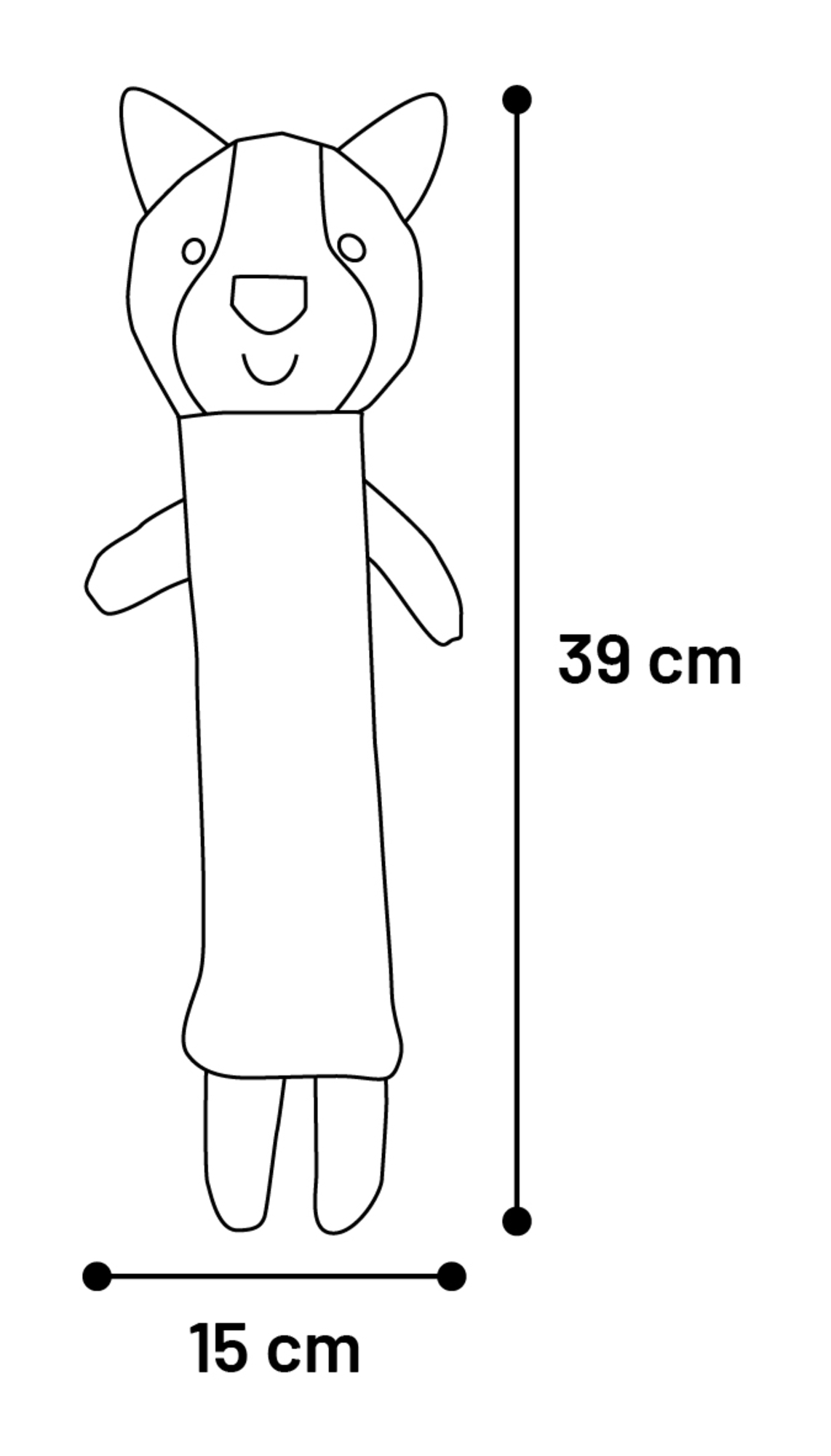 Flamingo Speelgoed Jiji Vos Blauw