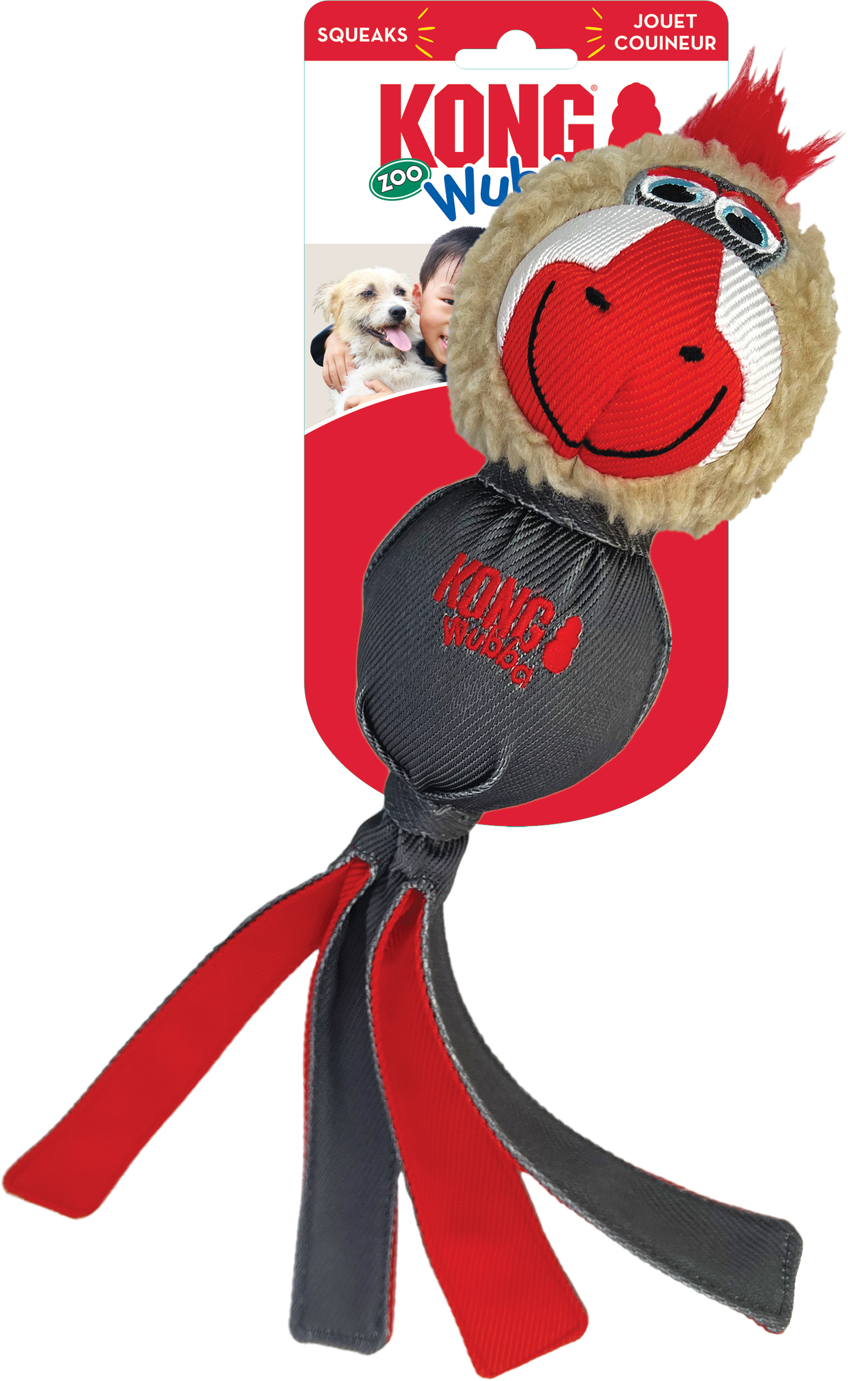 Kong® Kong® Toy Wubba Monkey Brown