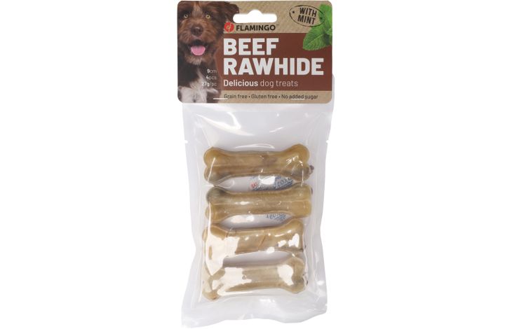 Flamingo Snack R'Hide Dental Been  Munt 9cm 27g / 4 st 108g