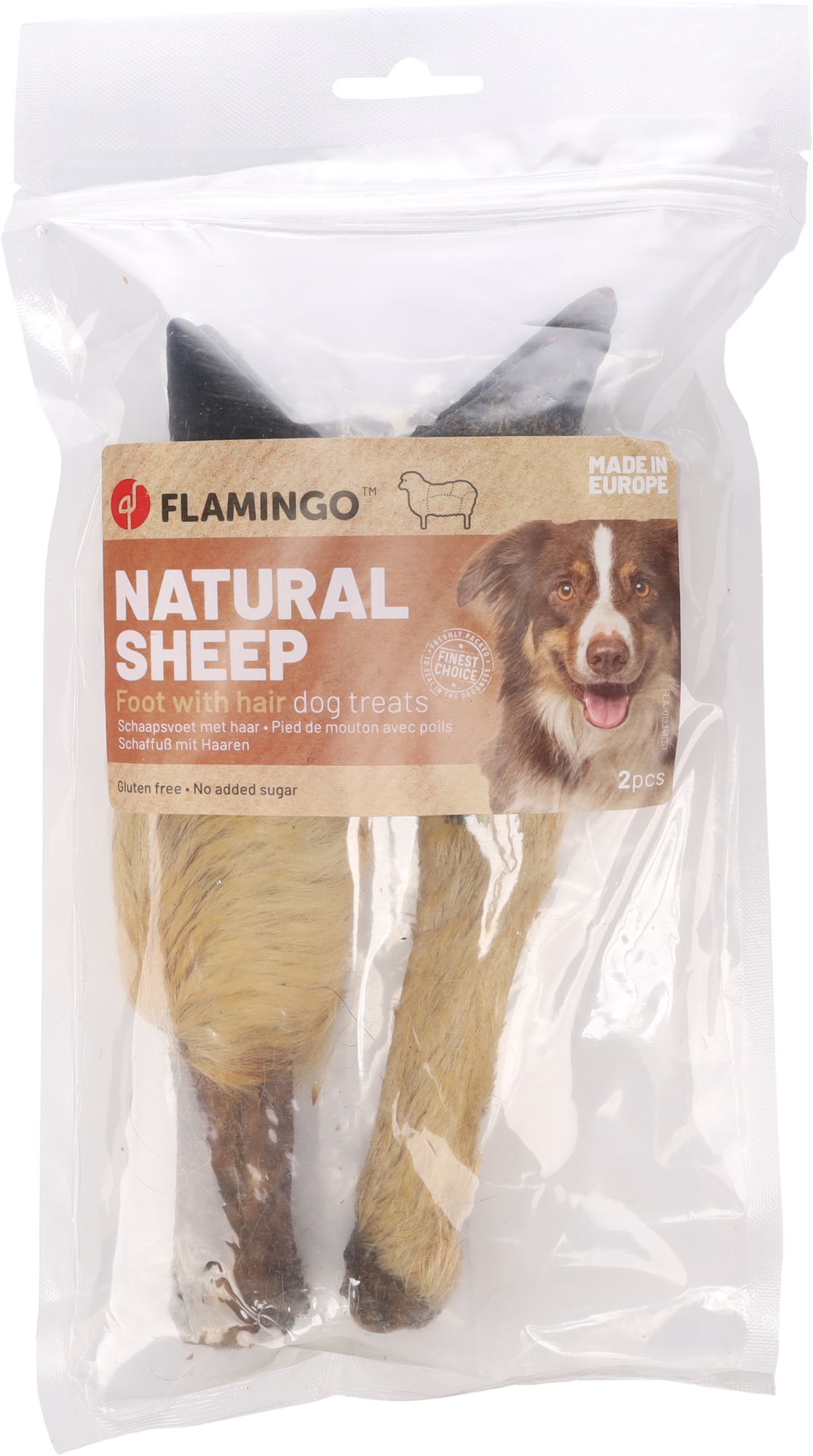 Flamingo Snacks Nature Sheep foot with hair