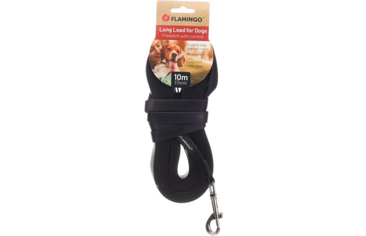 Flamingo Training and tracking leash Caspar Black