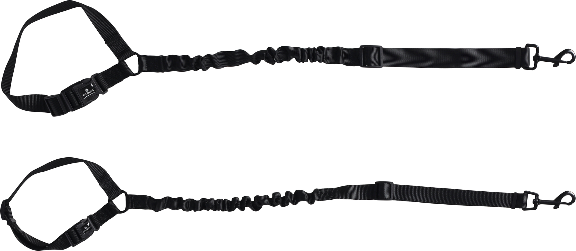 Flamingo Car leash Ramone Black