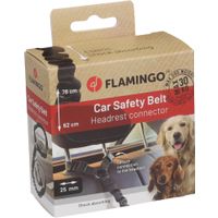 Flamingo Car leash Ramone Black