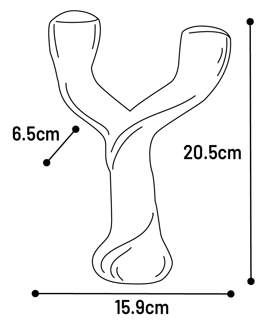 Flamingo Toy Nyl'o Wood Y shape with beef flavour