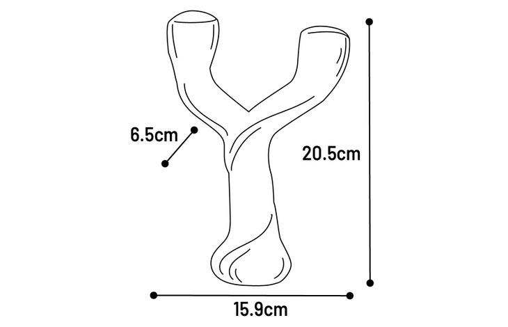 Flamingo Toy Nyl'o Wood Y shape with beef flavour