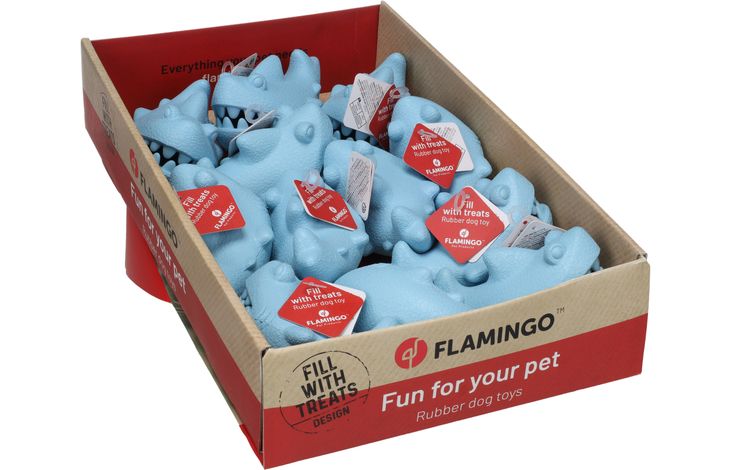 Flamingo Speelgoed Snakky Haai Blauw