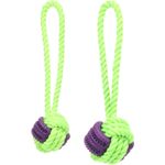 Speelgoed Gropa Trektouw & Knoopbal Groen & Paars