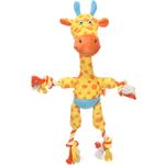 Giocattolo Torris Giraffa con corda Giallo