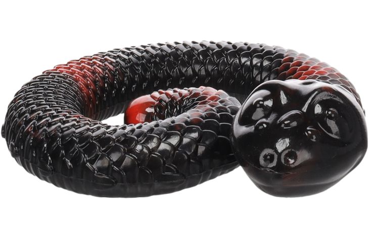 Flamingo Toy Sneaky Snake Red & Black