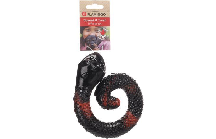 Flamingo Toy Sneaky Snake Red & Black