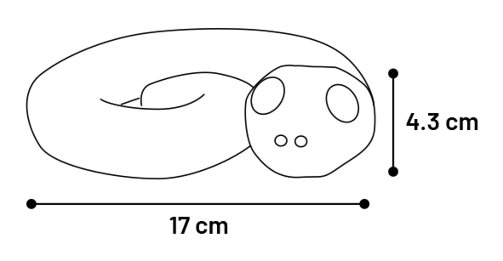 Flamingo Toy Sneaky Snake Yellow & Black