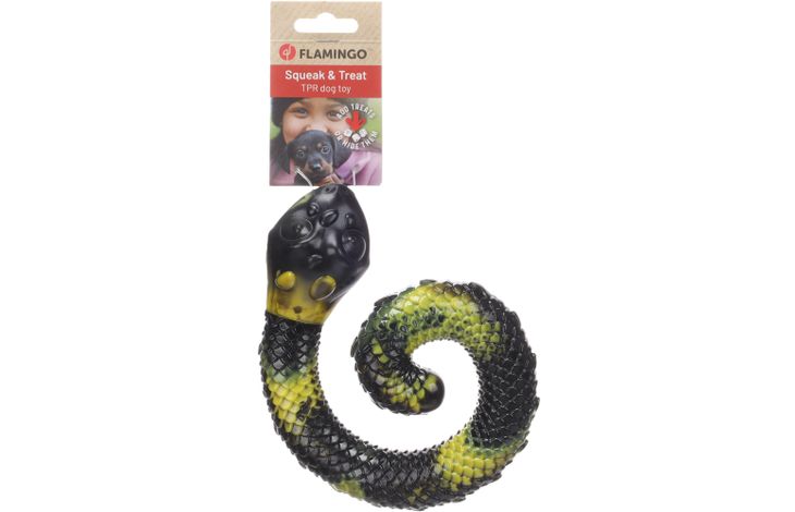 Flamingo Juguete Sneaky Serpiente Amarillo & Negro