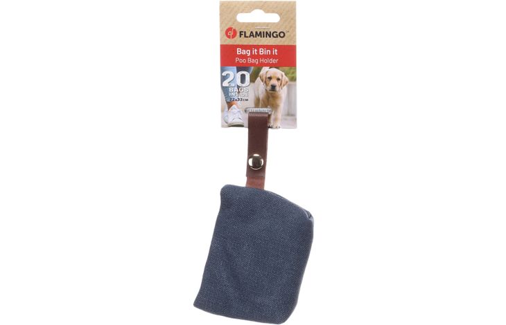 Flamingo Distributeur pour sacs à déjections Cavna Bleu