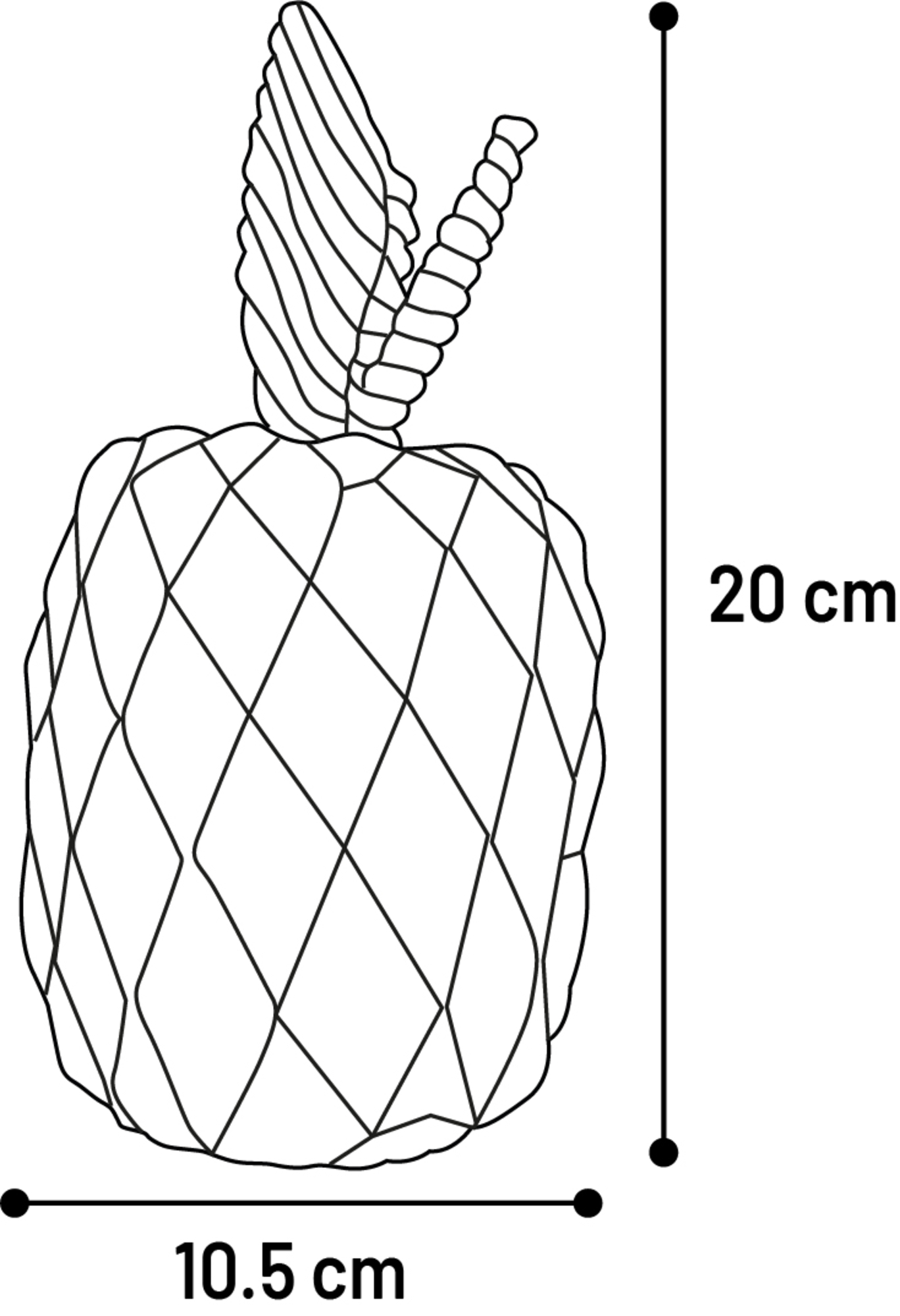 Flamingo Toy Seezo Pine apple Yellow