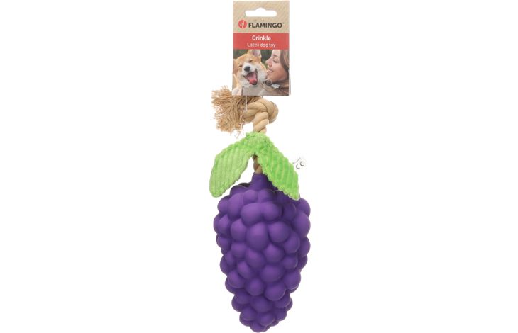 Flamingo Jouet Seezo Raisin avec corde Pourpre