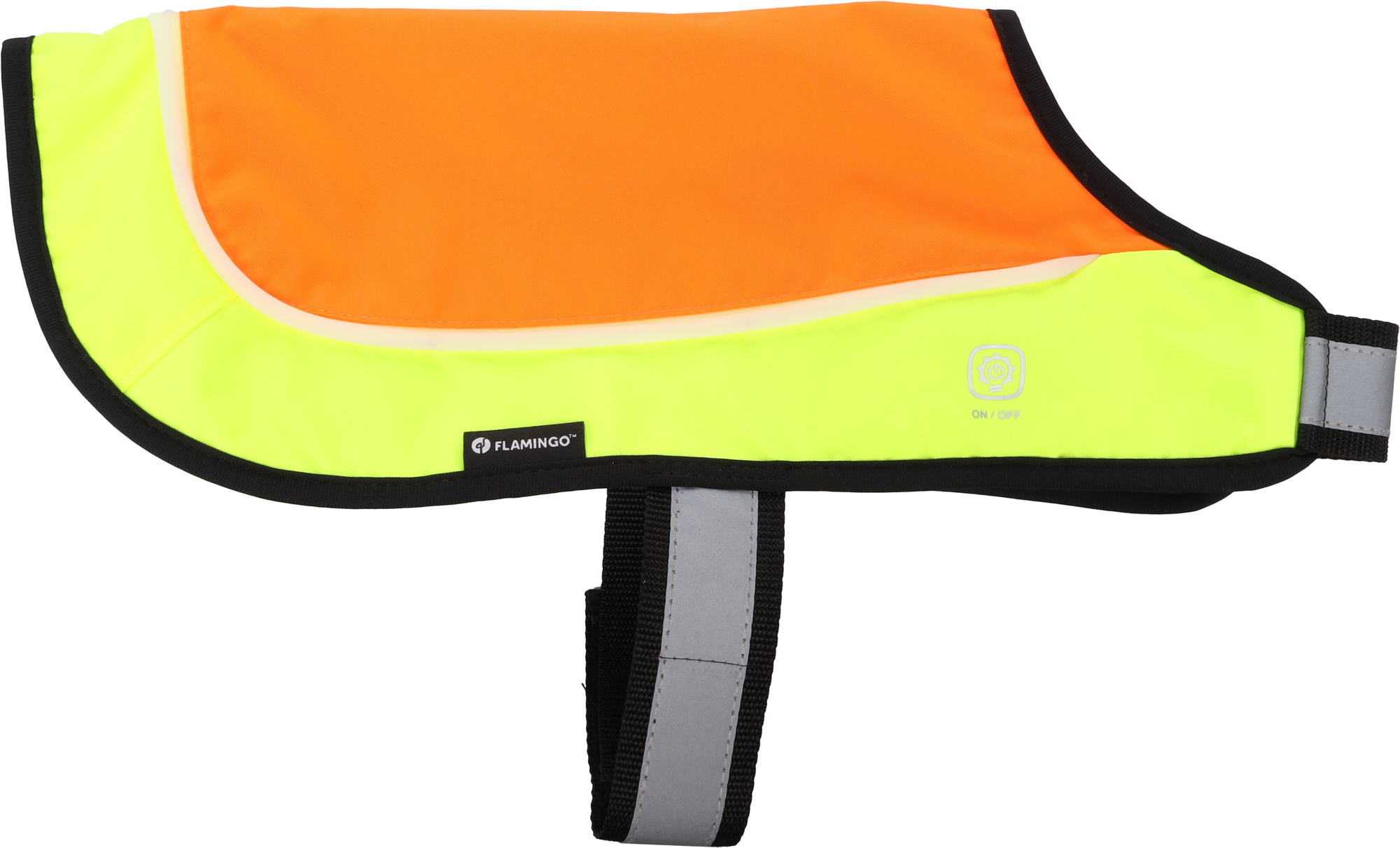 Flamingo Chaleco de seguridad con luz LED Simi Naranja fluo