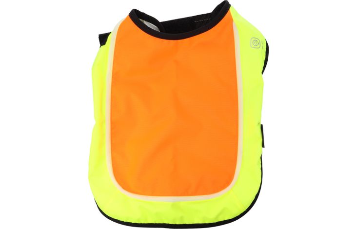 Flamingo Gillet de sécurité avec lumière LED Simi Orange fluo