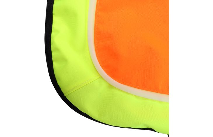 Flamingo Gillet de sécurité avec lumière LED Simi Orange fluo