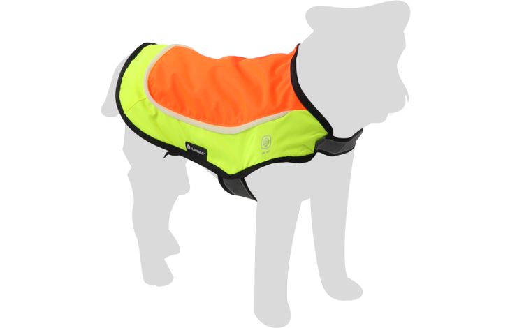 Flamingo Gillet de sécurité avec lumière LED Simi Orange fluo