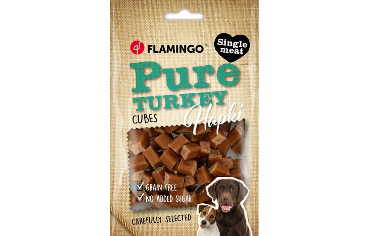 Flamingo Snacks Hapki Pure Small blocks with turkey 