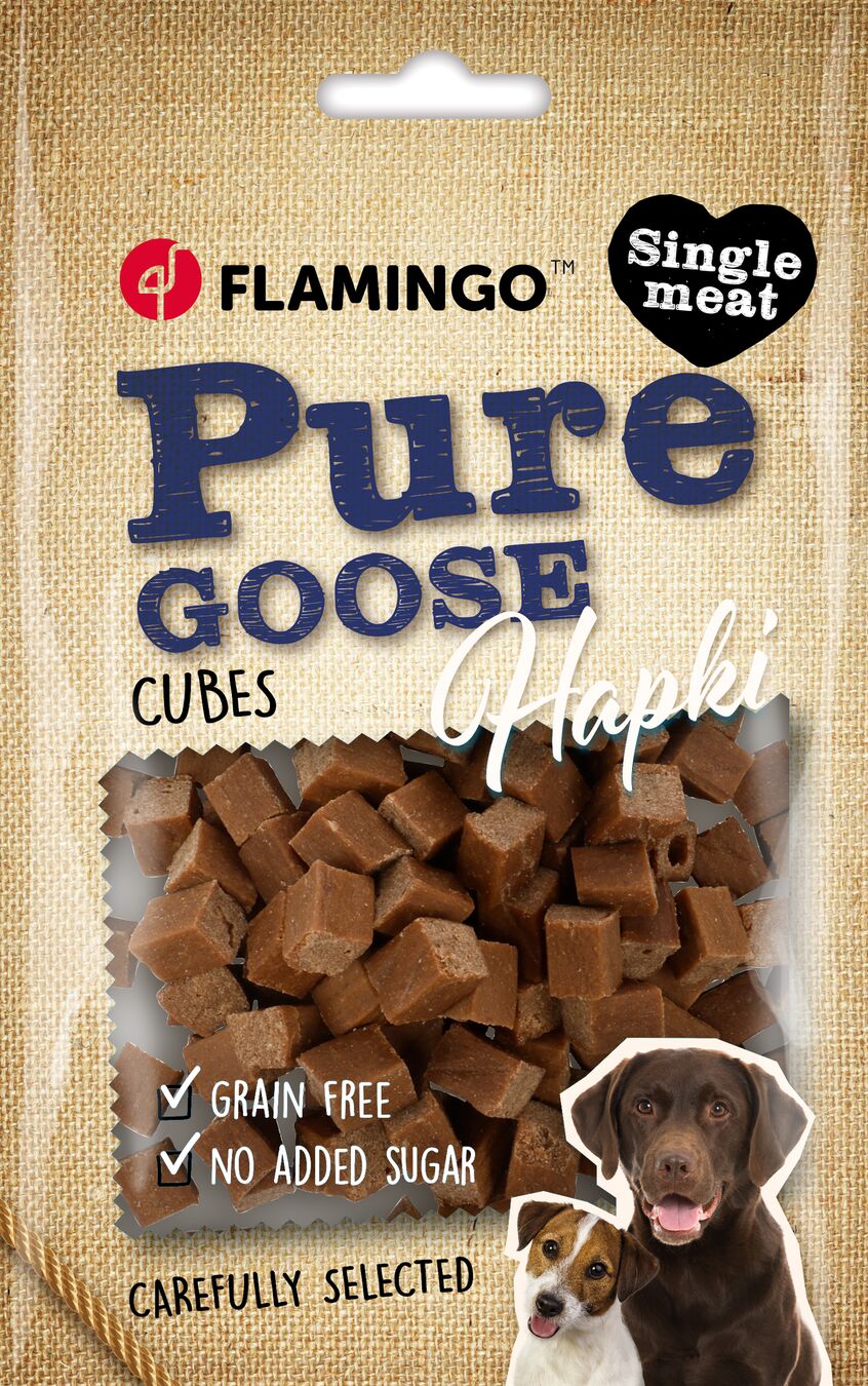 Flamingo Snacks Hapki Pure Small blocks with goose 