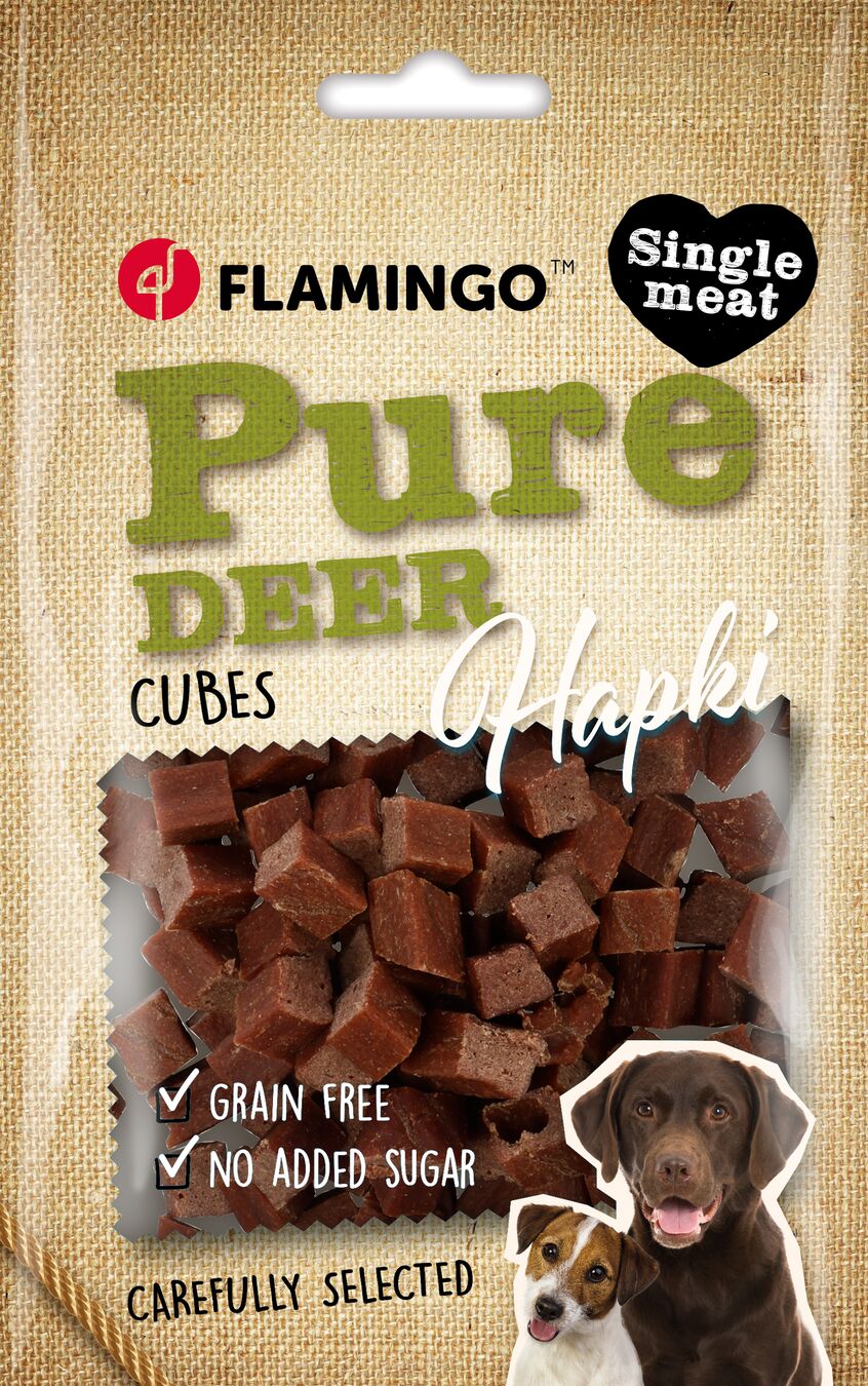 Flamingo Snacks Hapki Pure Small blocks with deer 