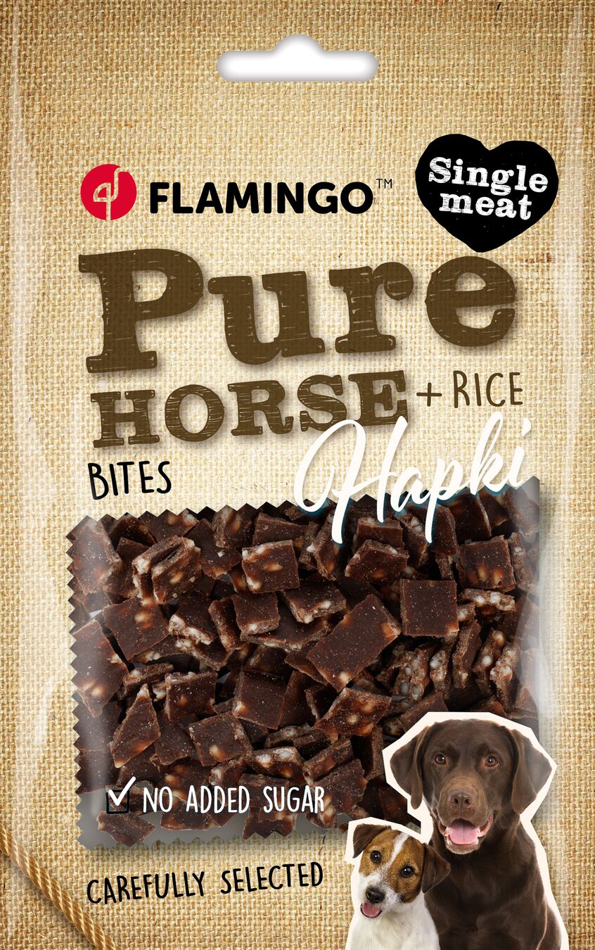 Flamingo Snacks Hapki Pure Chunks with horse & rice 