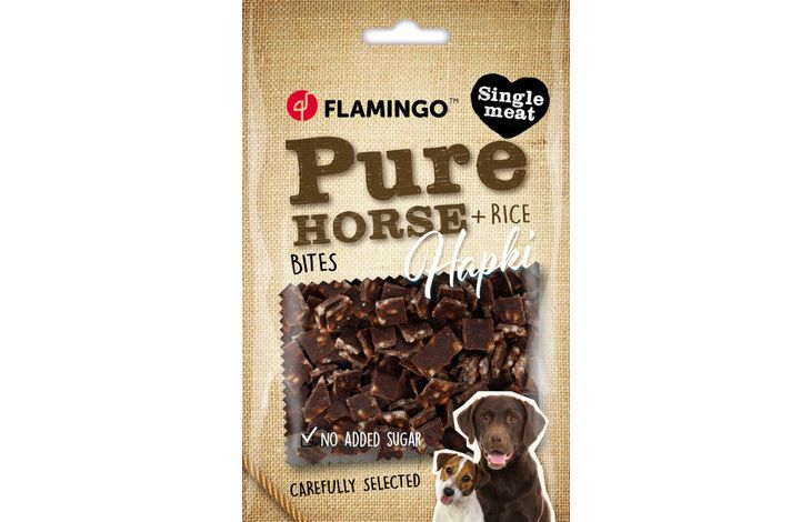 Flamingo Snacks Hapki Pure Chunks with horse & rice 