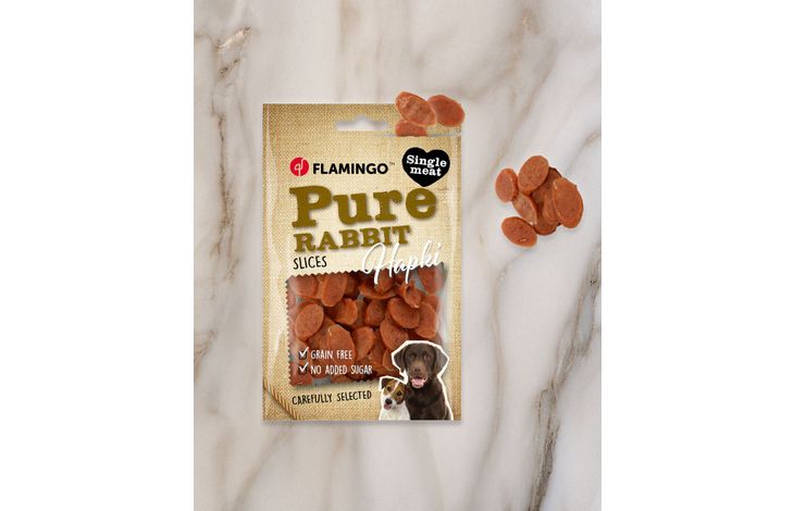 Flamingo Snacks Hapki Pure Slices with rabbit 